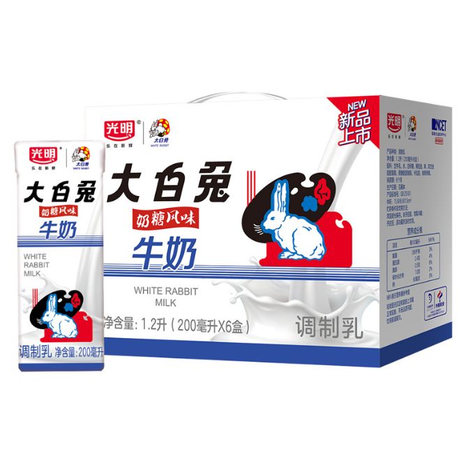  光明大白兔奶糖風味牛奶